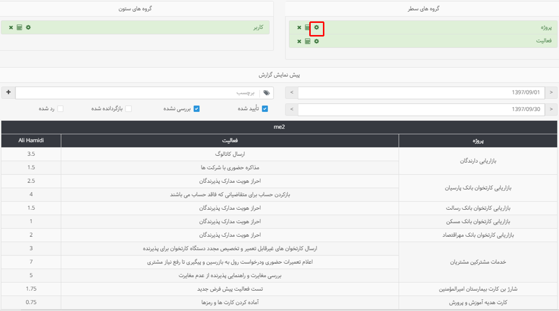 ساخت گزارش با گزارش ساز بهتایم 7