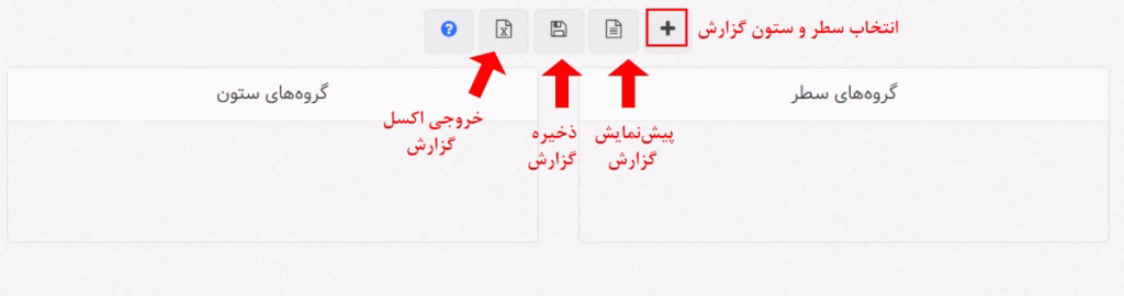 مفهوم آیکنهای گزارشساز