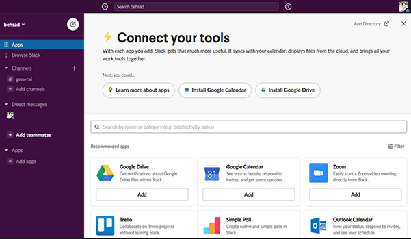 محیط بهترین نرم افزار مدیریت پروژه کانادا - SLACK
