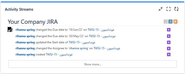 لاگ تغییرات اتفاق افتاده در سیستم در جیرا Jira