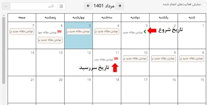 نرم افزار مدیریت پروژه با تقویم فارسی بهتایم