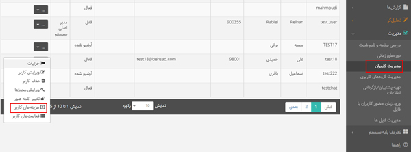 تعیین هزینههای کاربر در بروزرسانی شهریور 1401
