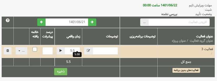 تایم شیت بهتایم برای ردیابی زمان و هزینه فعالیتها برای محاسبه قیمت تمام شده و مدیریت هزینه پروژه