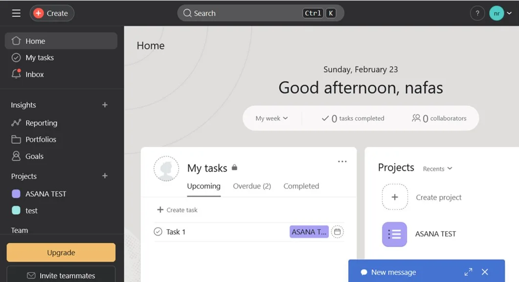 محیط بهترین نرم افزار مدیریت پروژه آمریکا در سال 2019 - ASANA